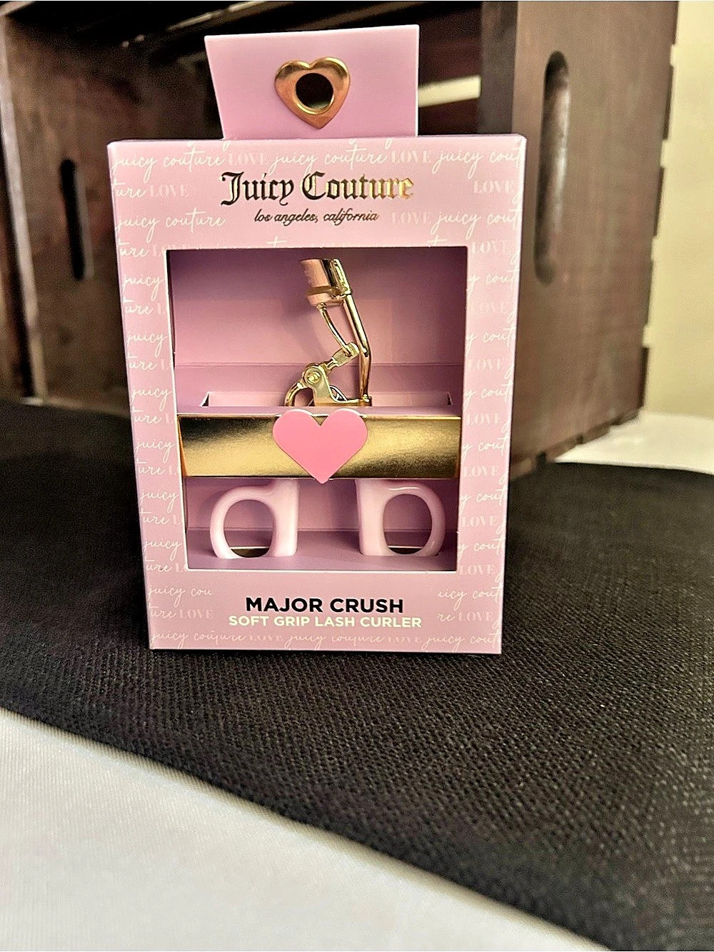 Juicy Couture Major Crush Soft Grip Lash Curler Pink & Gold NWT